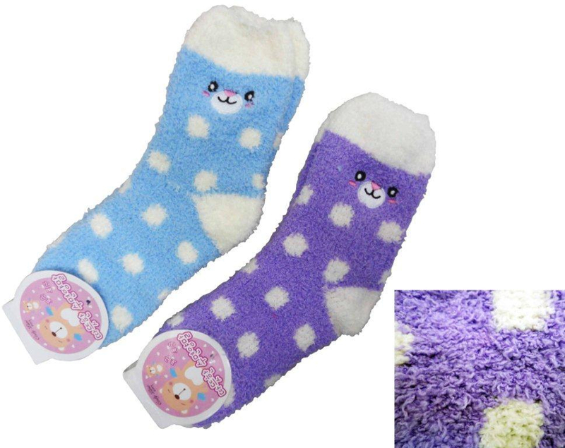 AD-0008 白色點點保暖襪