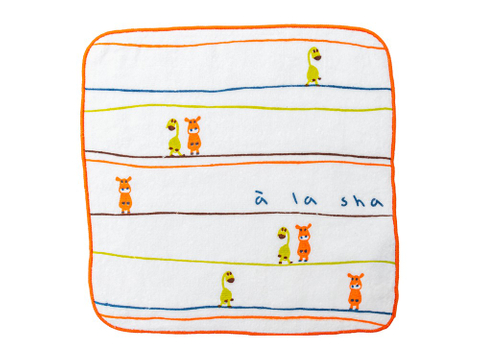 AB-0373純棉剪絨小方巾